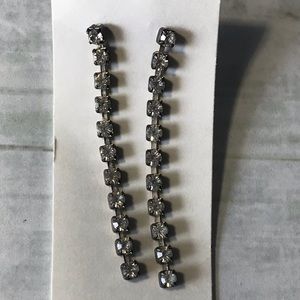 Linear Earrings with Sparkle